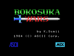 Bokosuka Wars screenshot 2 for MSX